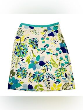 Biden Cotton Floral A-Line Skirt sz 6